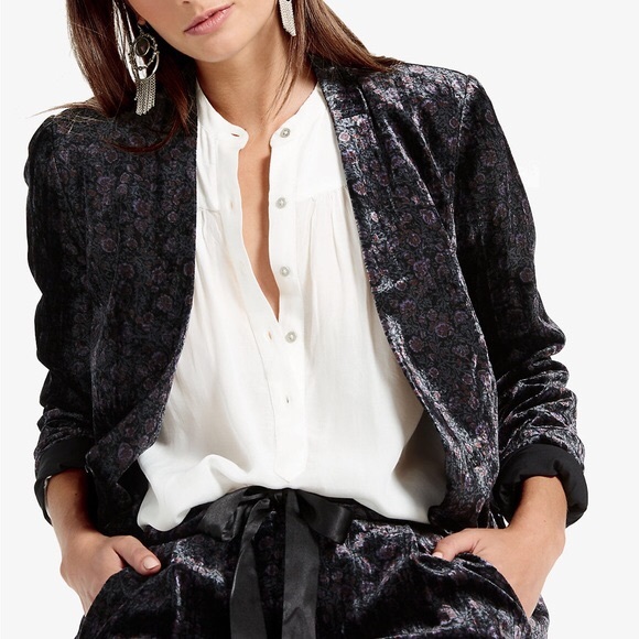 Lucky Brand Jackets & Blazers - LUCKY BRAND velvet floral blazer